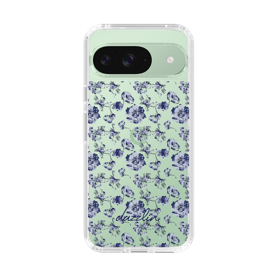 Slim Protection Case［ dazzlin - BlueFlower - Clear ］