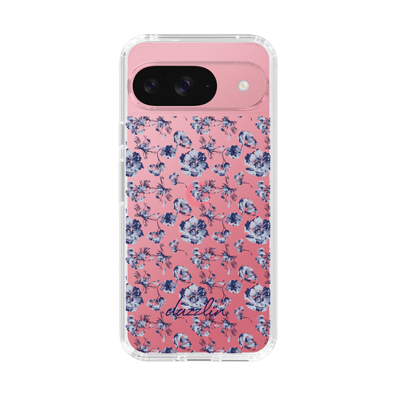 Slim Protection Case［ dazzlin - BlueFlower - Clear ］
