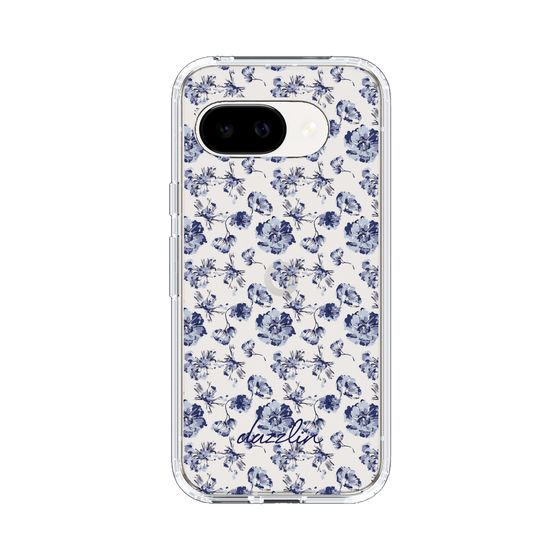 Slim Protection Case［ dazzlin - BlueFlower - Clear ］