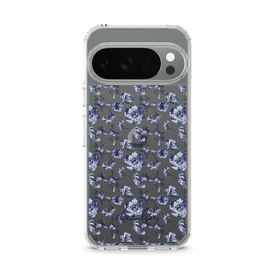 Slim Protection Case［ dazzlin - BlueFlower - Clear ］