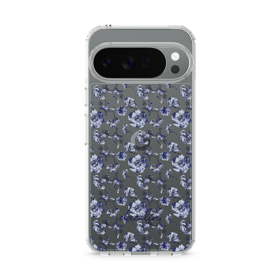 Slim Protection Case［ dazzlin - BlueFlower - Clear ］