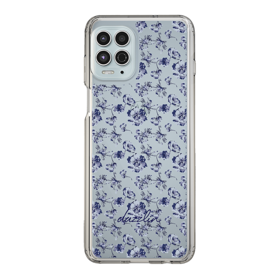 Slim Protection Case［ dazzlin - BlueFlower - Clear ］