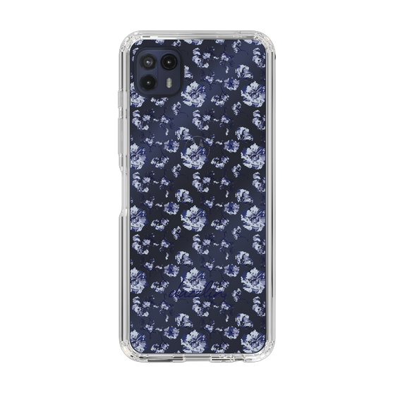 Slim Protection Case［ dazzlin - BlueFlower - Clear ］