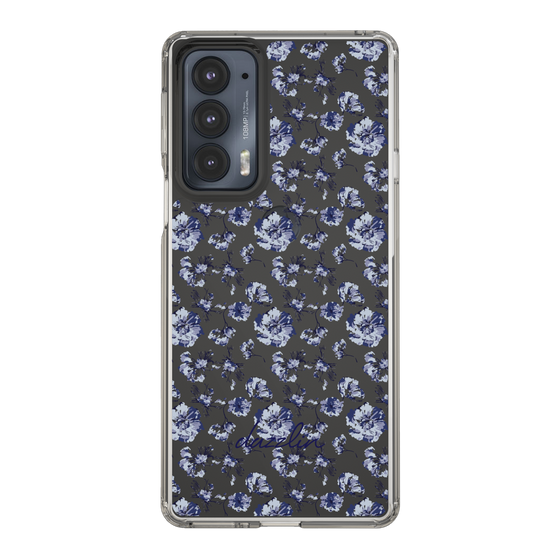 Slim Protection Case［ dazzlin - BlueFlower - Clear ］