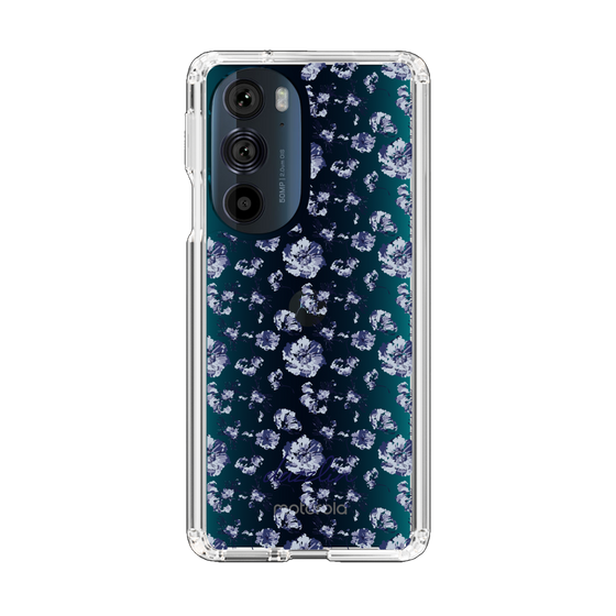 Slim Protection Case［ dazzlin - BlueFlower - Clear ］