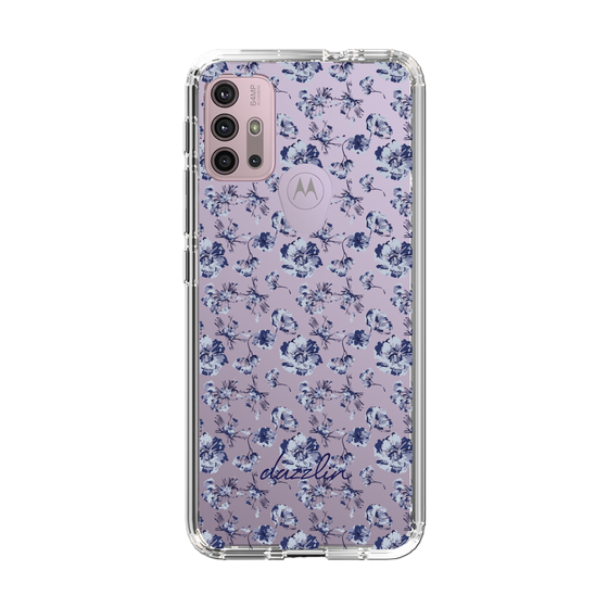 Slim Protection Case［ dazzlin - BlueFlower - Clear ］