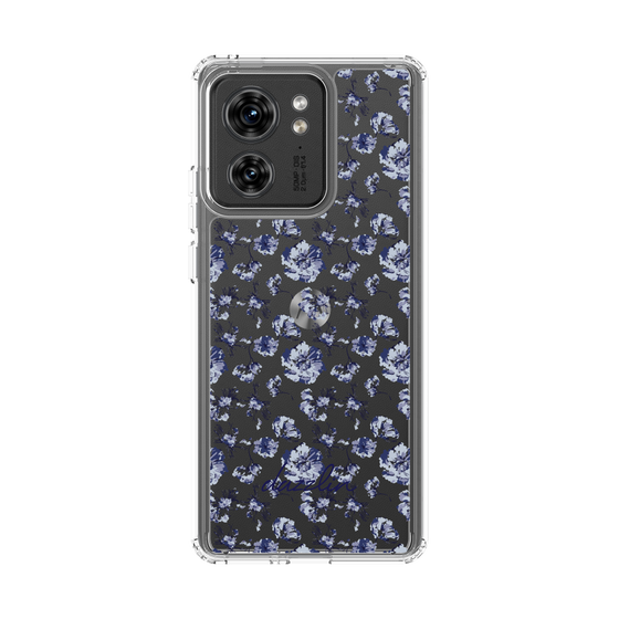 Slim Protection Case［ dazzlin - BlueFlower - Clear ］