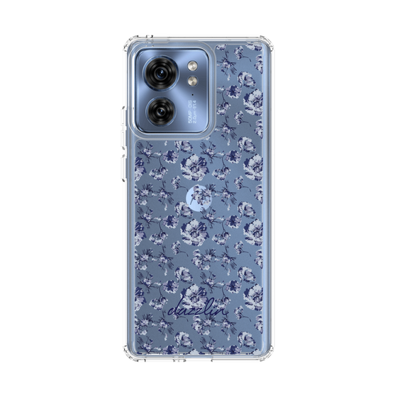 Slim Protection Case［ dazzlin - BlueFlower - Clear ］
