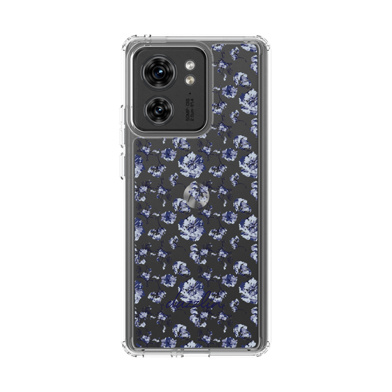 Slim Protection Case［ dazzlin - BlueFlower - Clear ］