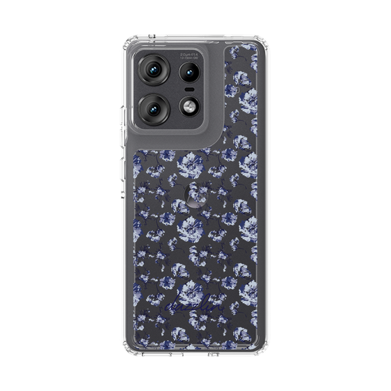 Slim Protection Case［ dazzlin - BlueFlower - Clear ］