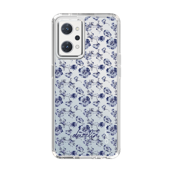 Slim Protection Case［ dazzlin - BlueFlower - Clear ］