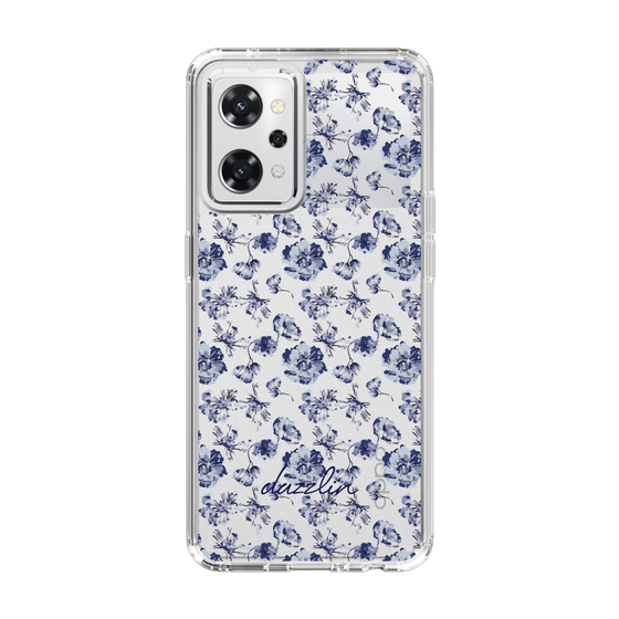 Slim Protection Case［ dazzlin - BlueFlower - Clear ］