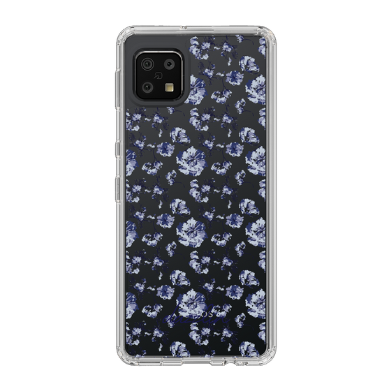 Slim Protection Case［ dazzlin - BlueFlower - Clear ］