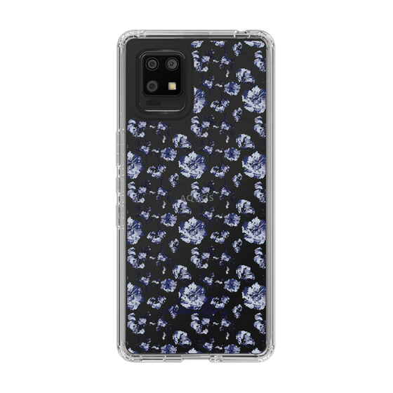 Slim Protection Case［ dazzlin - BlueFlower - Clear ］