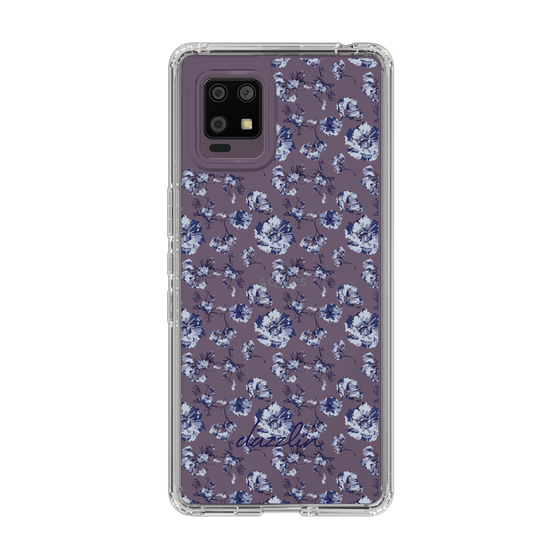 Slim Protection Case［ dazzlin - BlueFlower - Clear ］