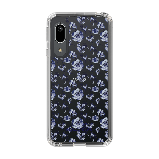 Slim Protection Case［ dazzlin - BlueFlower - Clear ］