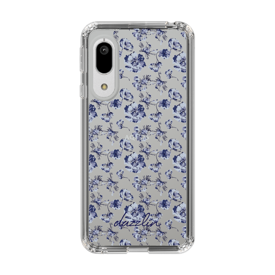 Slim Protection Case［ dazzlin - BlueFlower - Clear ］