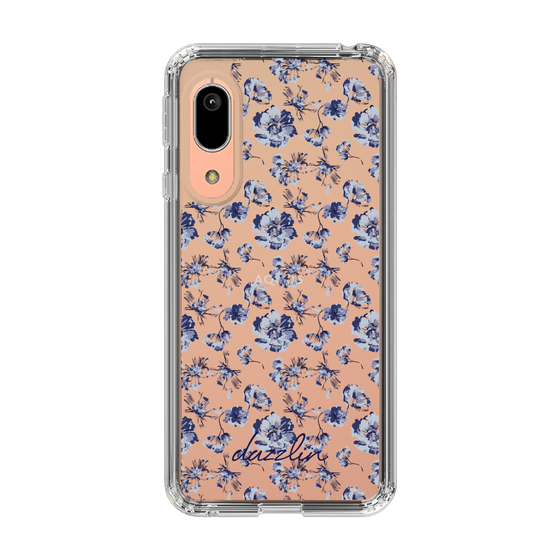 Slim Protection Case［ dazzlin - BlueFlower - Clear ］