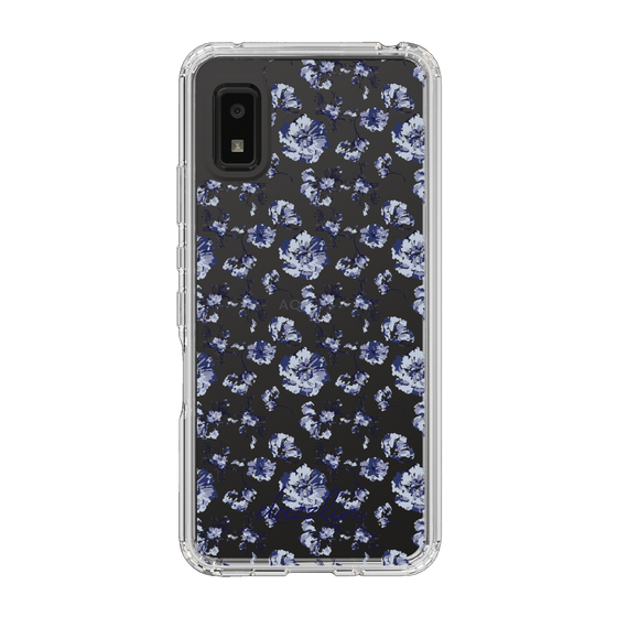 Slim Protection Case［ dazzlin - BlueFlower - Clear ］