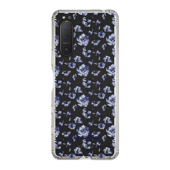 Slim Protection Case［ dazzlin - BlueFlower - Clear ］