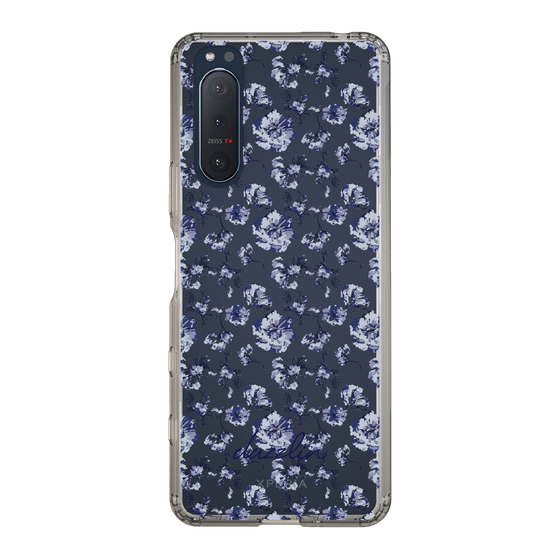 Slim Protection Case［ dazzlin - BlueFlower - Clear ］
