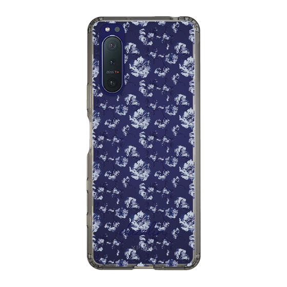 Slim Protection Case［ dazzlin - BlueFlower - Clear ］
