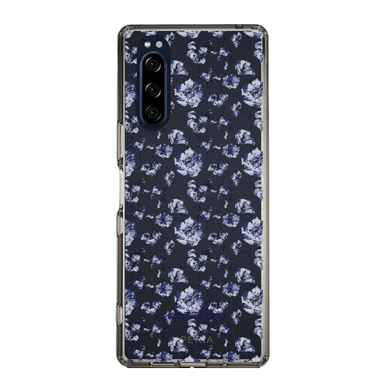 Slim Protection Case［ dazzlin - BlueFlower - Clear ］