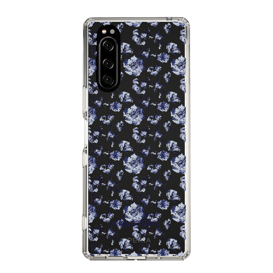 Slim Protection Case［ dazzlin - BlueFlower - Clear ］