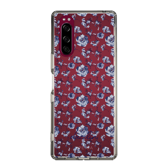 Slim Protection Case［ dazzlin - BlueFlower - Clear ］