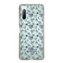 Slim Protection Case［ dazzlin - BlueFlower - Clear ］