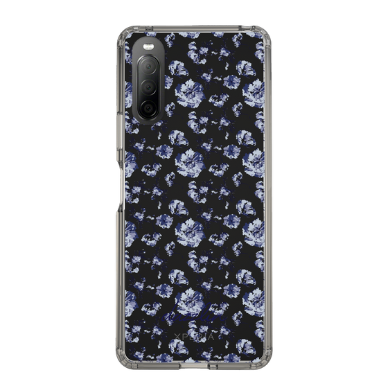 Slim Protection Case［ dazzlin - BlueFlower - Clear ］