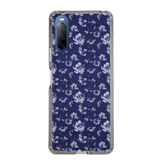 Slim Protection Case［ dazzlin - BlueFlower - Clear ］