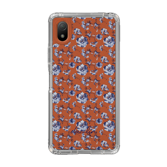 Slim Protection Case［ dazzlin - BlueFlower - Clear ］