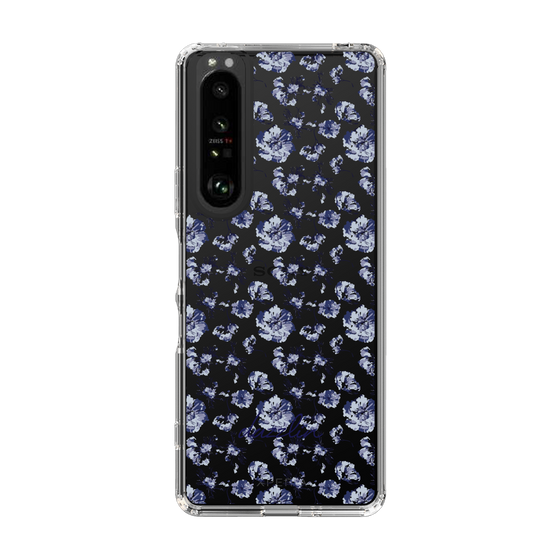 Slim Protection Case［ dazzlin - BlueFlower - Clear ］