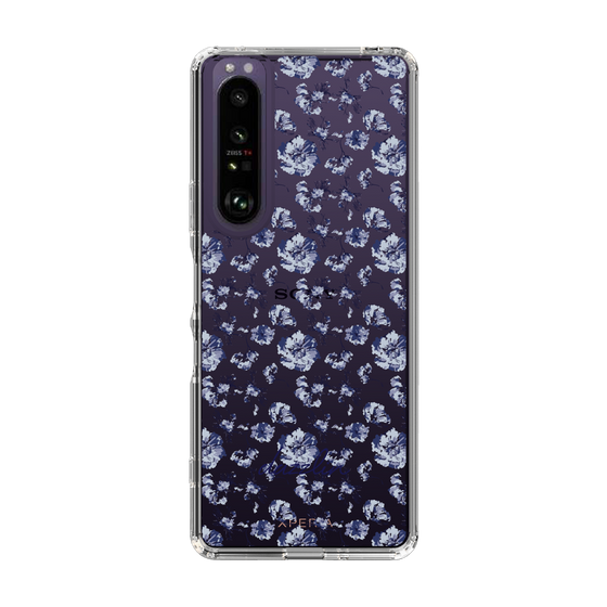 Slim Protection Case［ dazzlin - BlueFlower - Clear ］