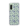 Slim Protection Case［ dazzlin - BlueFlower - Clear ］