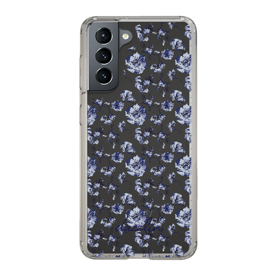 Slim Protection Case［ dazzlin - BlueFlower - Clear ］