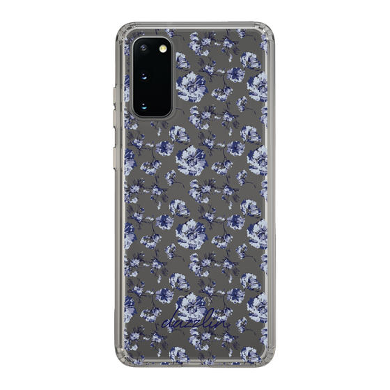 Slim Protection Case［ dazzlin - BlueFlower - Clear ］