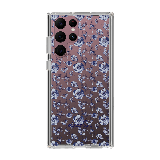Slim Protection Case［ dazzlin - BlueFlower - Clear ］