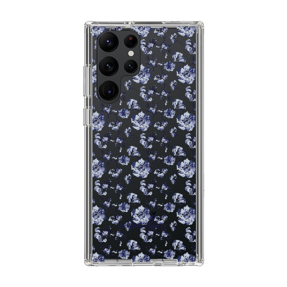 Slim Protection Case［ dazzlin - BlueFlower - Clear ］