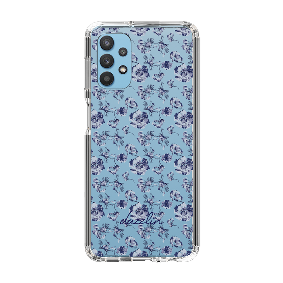 Slim Protection Case［ dazzlin - BlueFlower - Clear ］