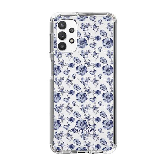Slim Protection Case［ dazzlin - BlueFlower - Clear ］