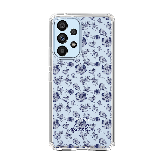 Slim Protection Case［ dazzlin - BlueFlower - Clear ］
