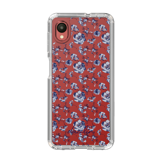 Slim Protection Case［ dazzlin - BlueFlower - Clear ］