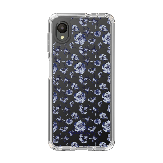Slim Protection Case［ dazzlin - BlueFlower - Clear ］