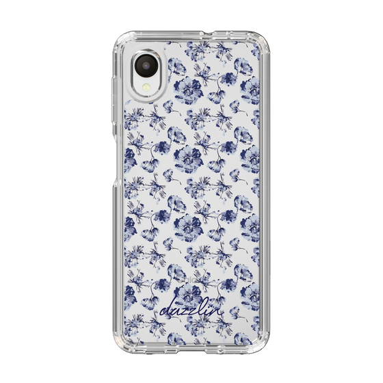 Slim Protection Case［ dazzlin - BlueFlower - Clear ］