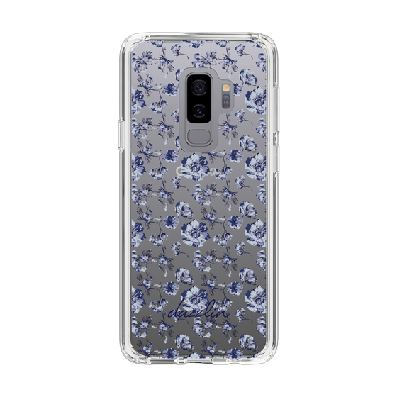 Slim Protection Case［ dazzlin - BlueFlower - Clear ］