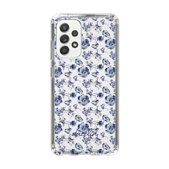 Slim Protection Case［ dazzlin - BlueFlower - Clear ］