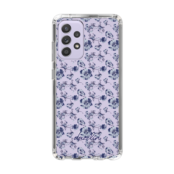 Slim Protection Case［ dazzlin - BlueFlower - Clear ］