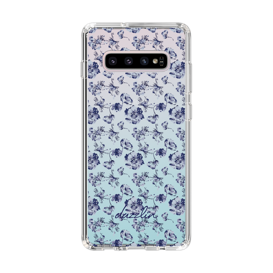 Slim Protection Case［ dazzlin - BlueFlower - Clear ］